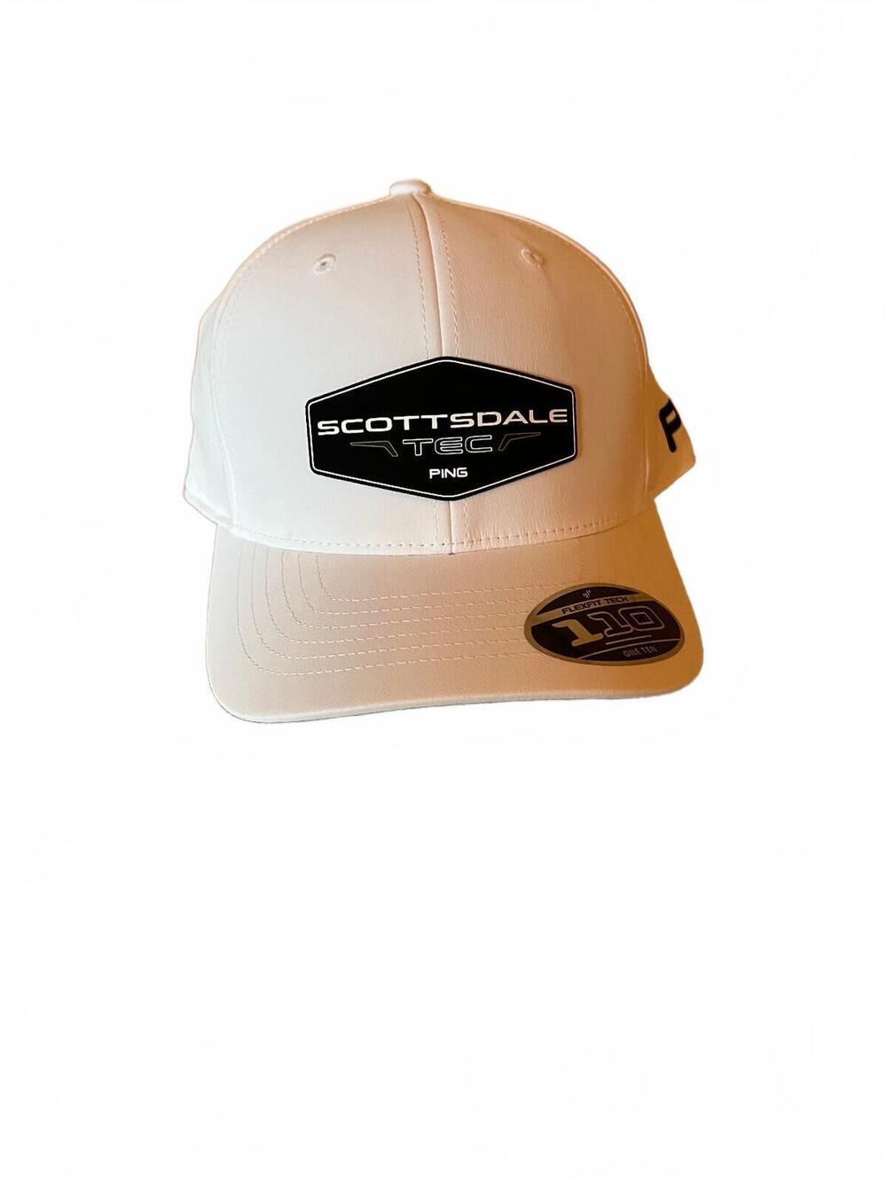 PING Scottsdale TEC Adjustable White Golf Cap